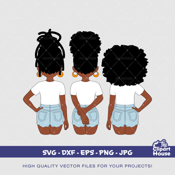 Friendship Girls 3, african american svg, black woman, friendship goals, best friends, group of friends svg, black girl magic svg