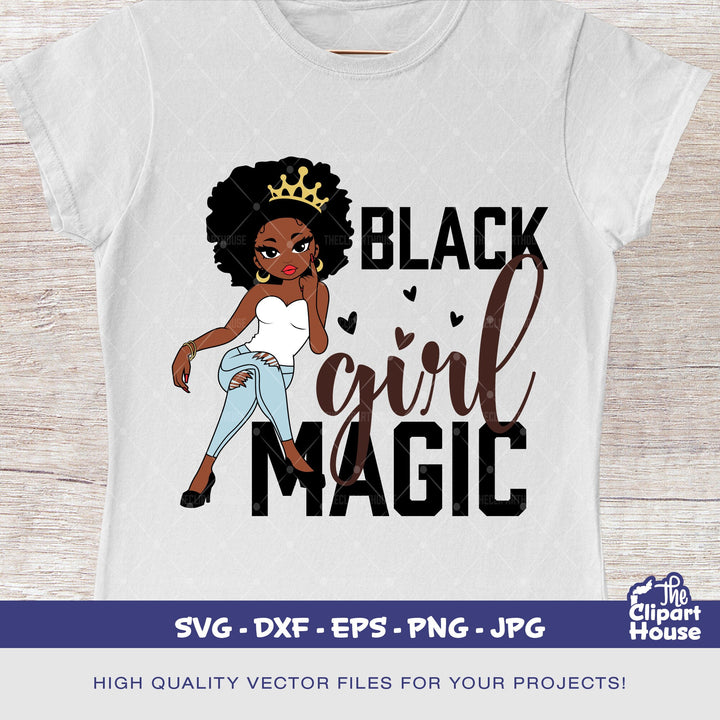 Black Girl Magic Queen, african american svg, black woman svg, afro girl svg, black girl magic svg, black queen svg - The Clipart House