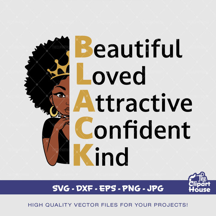 Black Queen Quotes, quote svg, sayings svg, african american svg, black woman svg, afro girl svg, black girl magic svg - The Clipart House