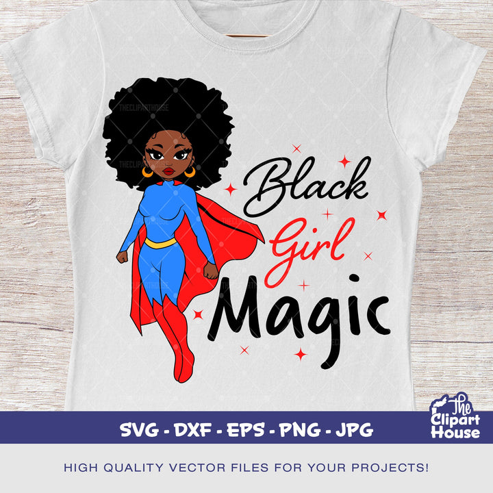 Black Girl Magic Super Woman, african american svg, black woman svg, hero, superwoman svg, black girl magic, superhero svg - The Clipart House