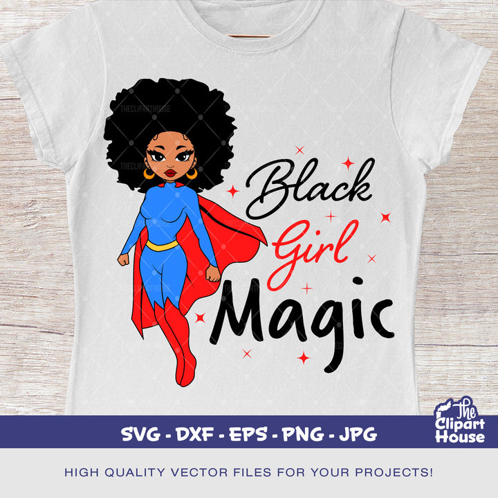 Black Girl Magic Super Woman 2, african american svg, black woman svg, hero, superwoman svg, black girl magic, superhero svg - The Clipart House