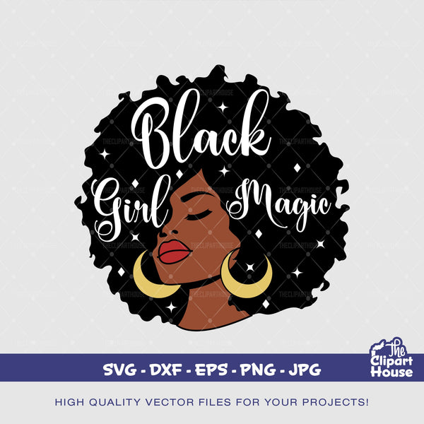 Black Girl Magic Afro, african american svg, black woman svg, afro girl svg, black girl magic svg, black queen svg