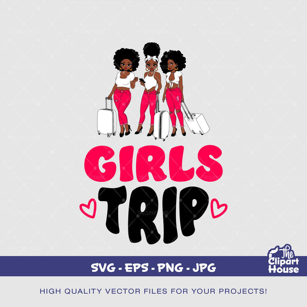 Girls Trip Pink 2, friendship goals, friendship svg, travel svg, group activity, travel svg, traveler, girls trip svg