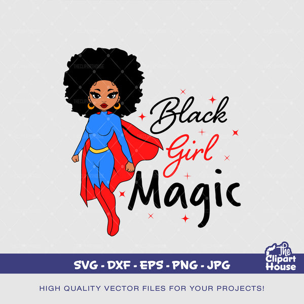 Black Girl Magic Super Woman 2, african american svg, black woman svg, hero, superwoman svg, black girl magic, superhero svg - The Clipart House