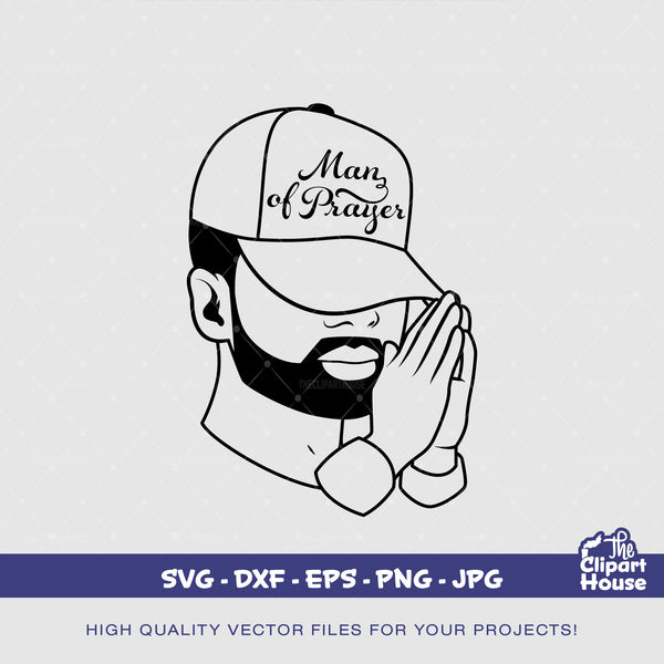 Man Of Prayer 2, african american svg, black man svg, afro, faith svg, religion svg, blessings svg, faithful svg