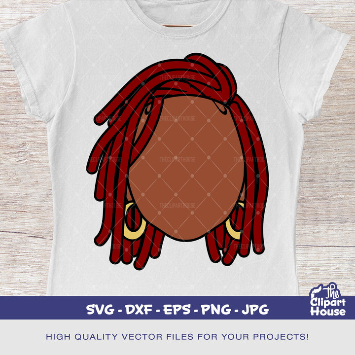 No Face Locs Woman, smirk svg, african american svg, black woman svg, black queen svg, black girl magic svg - The Clipart House