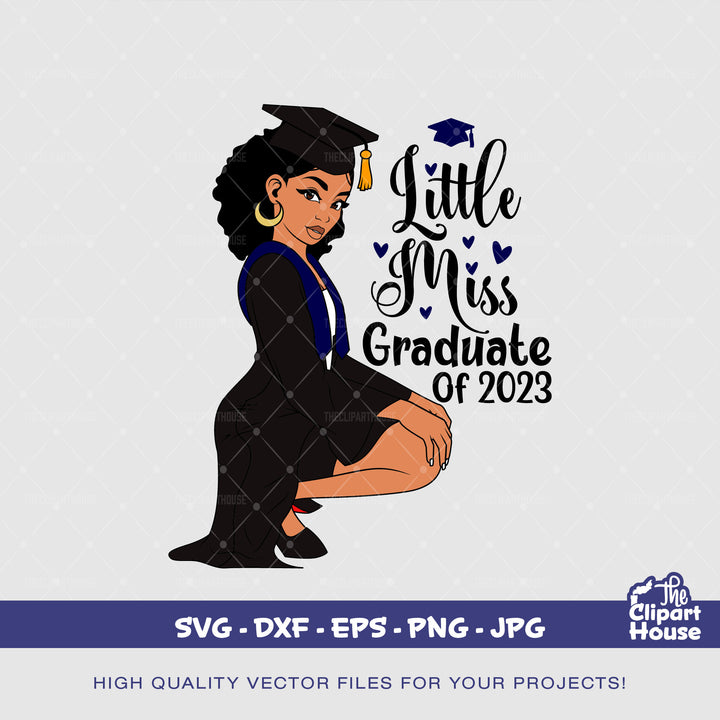 Little Miss Graduate Woman Of 2023, graduation svg, Senior 2023, graduation gifts svg, university planner, high school svg - The Clipart House