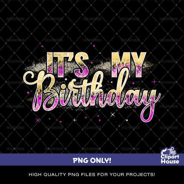 Its My Birthday Text PNG, african american svg, black kid svg, peekaboo girl svg, black girl magic svg, happy birthday svg