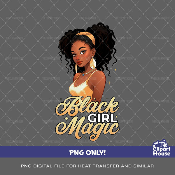 Black Girl Magic 2, african american png, black woman png, afro png, black girl magic