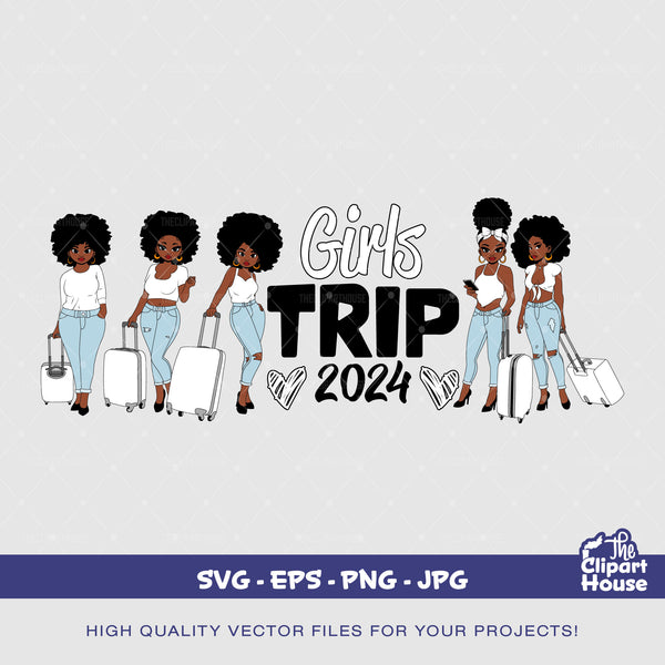 Girls Trip 2024 Suitcase Group 2, Cricut svg, Girls Trip Svg, Cut Files Svg, friends trip svg, travel svg, travel vlog, best friends svg