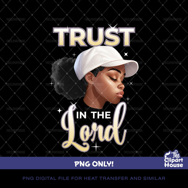 Trust In The Lord, african american png, black woman png, afro png,faith png, religion png, angel woman png