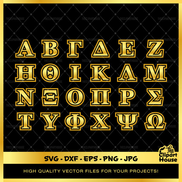 Gold Greek Alphabet, greek alphabet, sorority, fraternity, alpha, delta, sigma, college