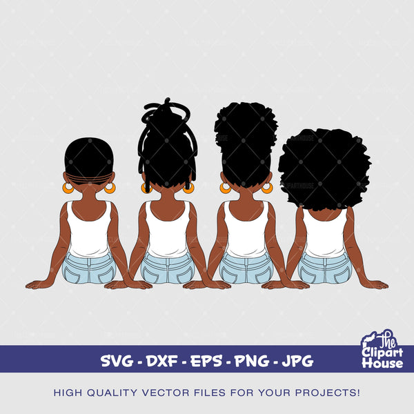 Friendship Girls 13, african american svg, black woman, friendship goals, best friends, group of friends svg, black girl magic svg